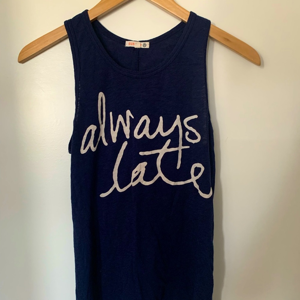 Sundry navy tank, size 0 (xsmall)